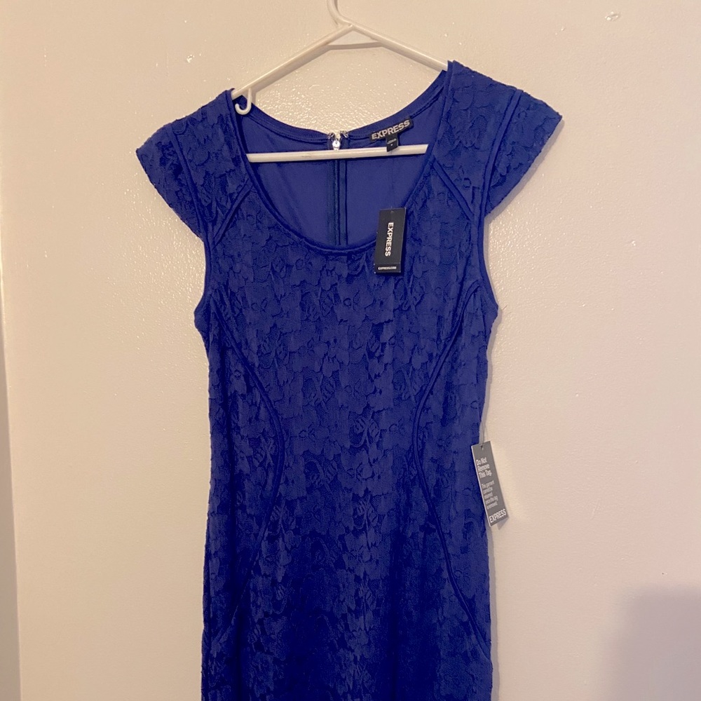 Royal Blue Express Lace Dress NWT